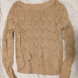Beige knit sweater